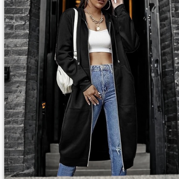 Fashion Nov Long Hooded Sweater - Picture 4 of 6